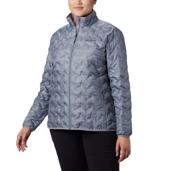 Columbia Ženske Jakne - Delta Ridge Down Plus Size Sive | WIGM-74268